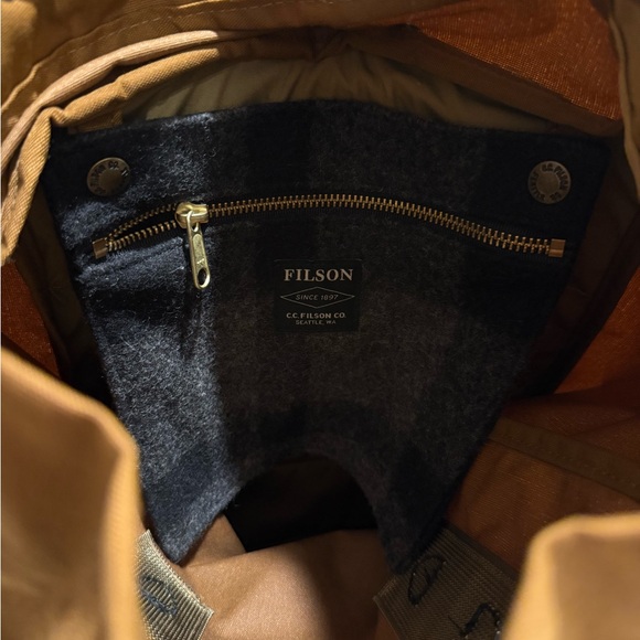 Filson Carmel and Brown Drawstring Backpack - Picture 9 of 10